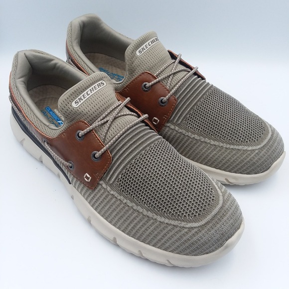 Skechers Del Retto Clean Slate‎ Slip-On Boat Shoes Men's 13 Loafers Memory Foam - Picture 5 of 13